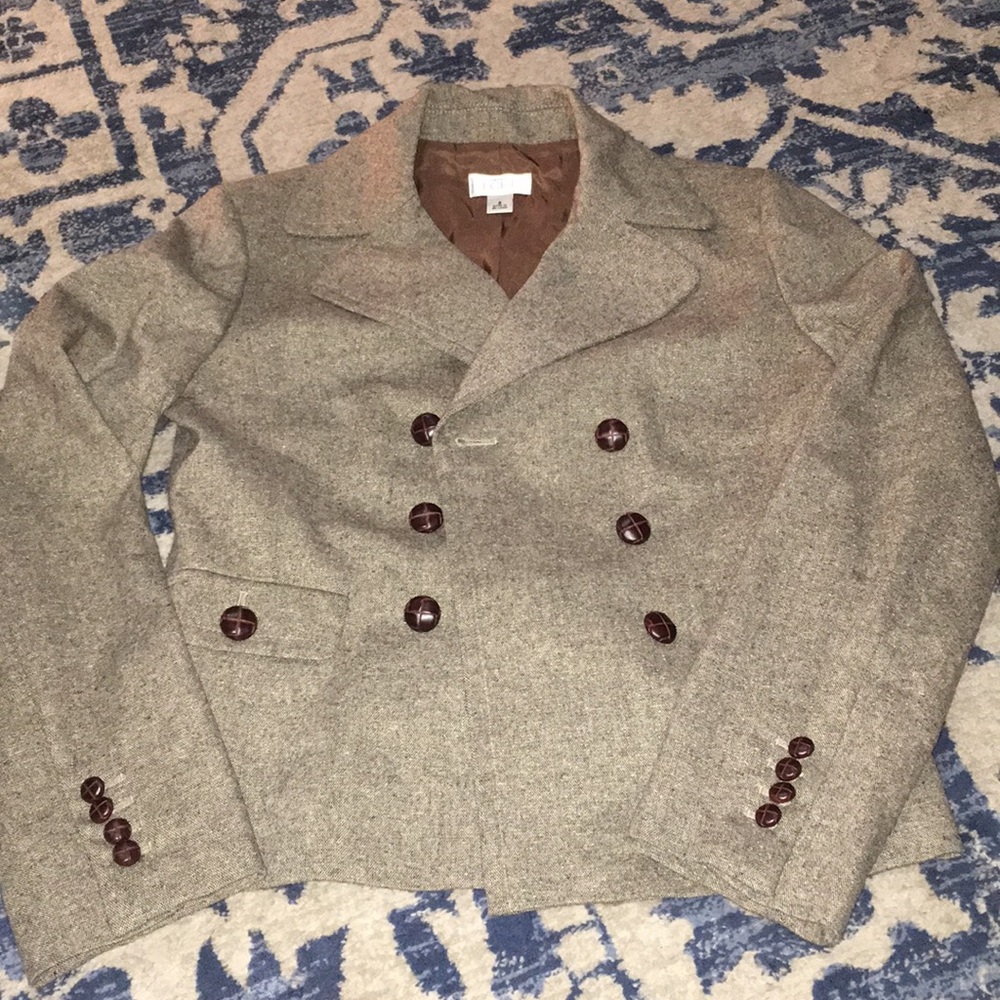 Ann Taylor LOFT Wool Blazer with Detailing